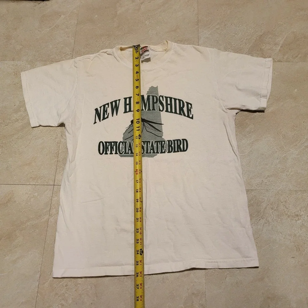 VTG 00s‎ Y2K New Hampshire Mosquito Funny Comedy T Shirt Mens Size M Medium